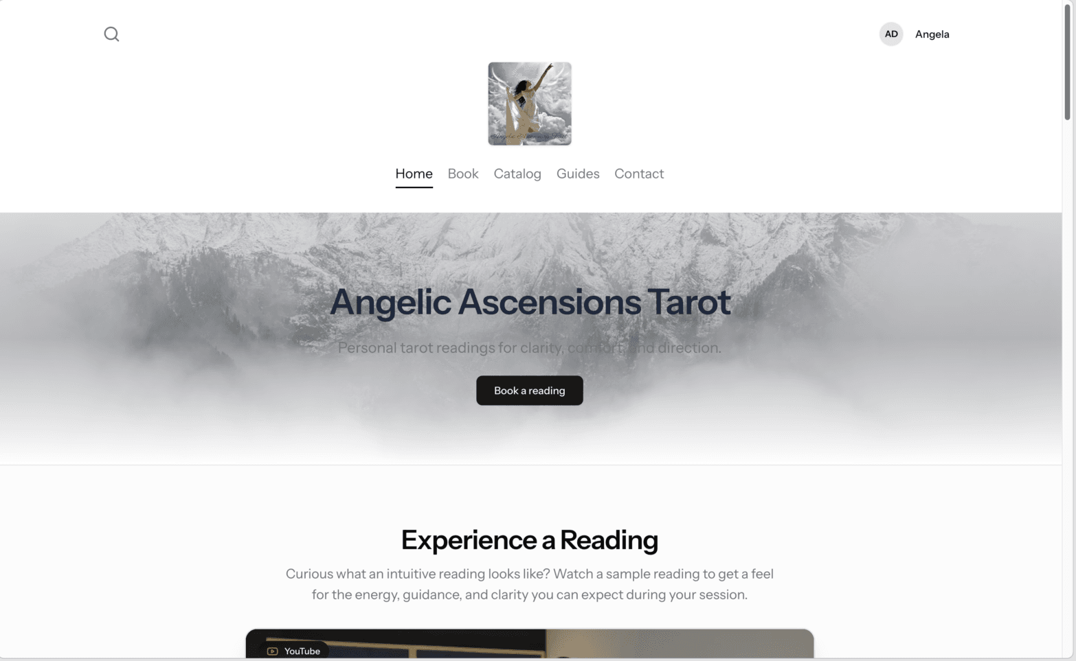 Screenshot of Angelic Ascensions Tarot